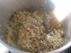 riso e ceci saltato in padella,riso,risotto,riso e ceci,ceci,primi piatti,cucina vegetariana,